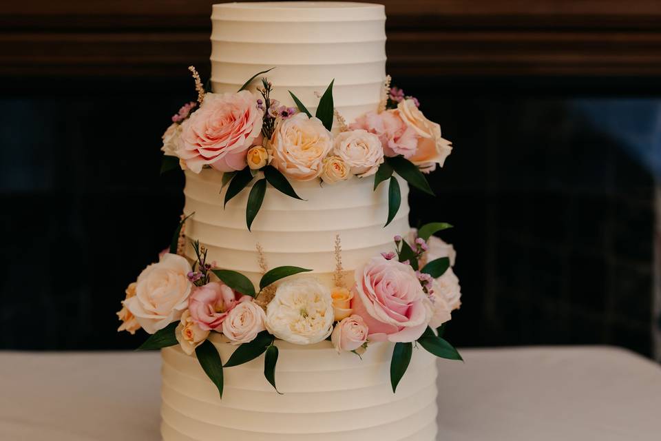 Three tier floral crown