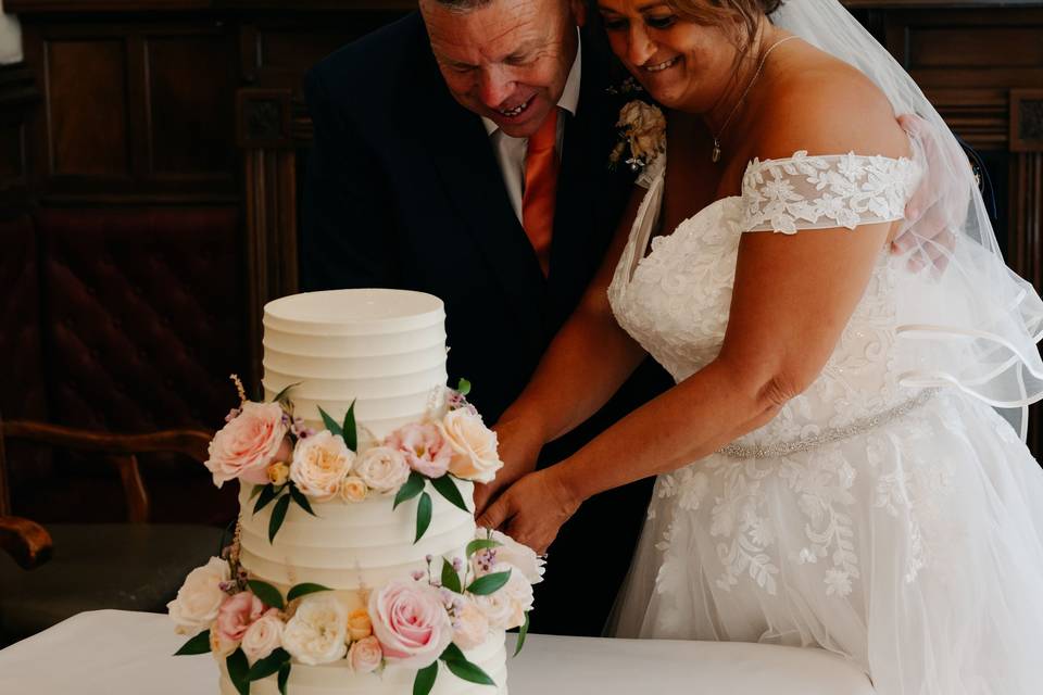 Three tier floral crown