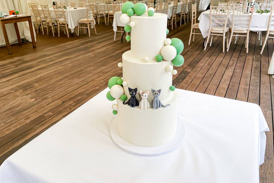 Three tier chocolate sphere