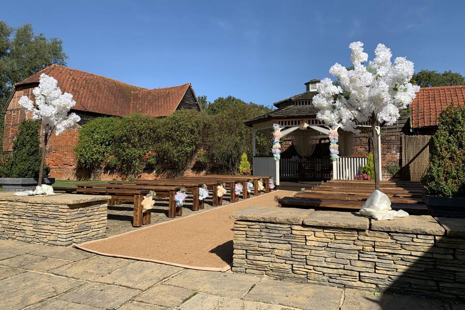 Charming ceremony space