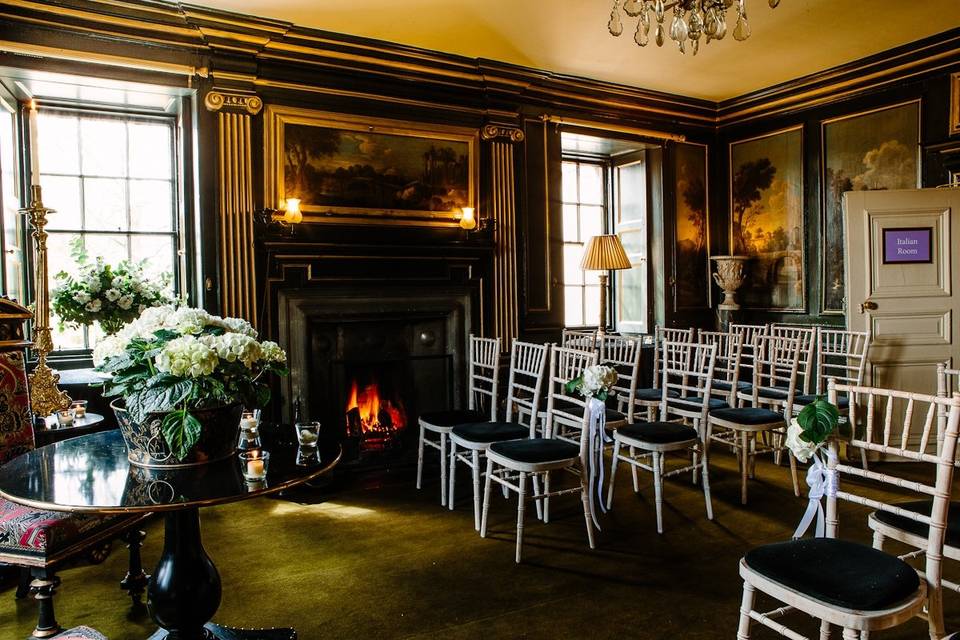 Prestonfield, Italian Room Ceremony