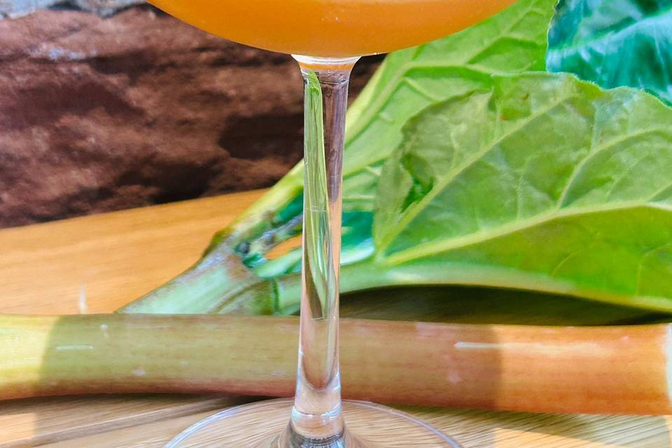 Rhubarb and custard