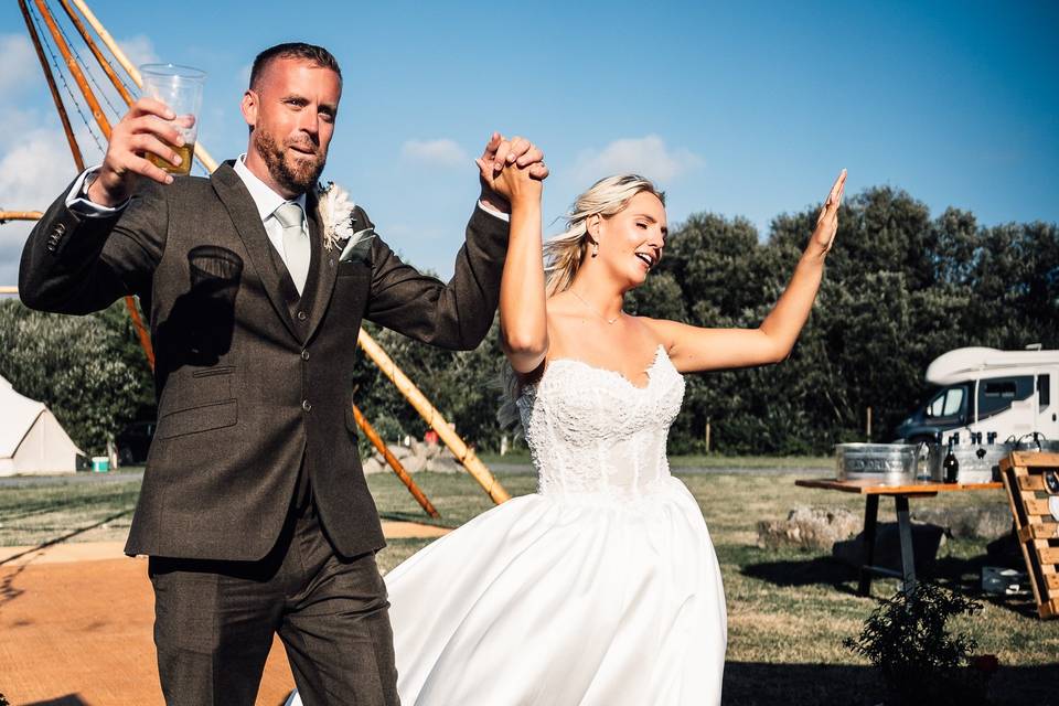 Bride and Groom entrance