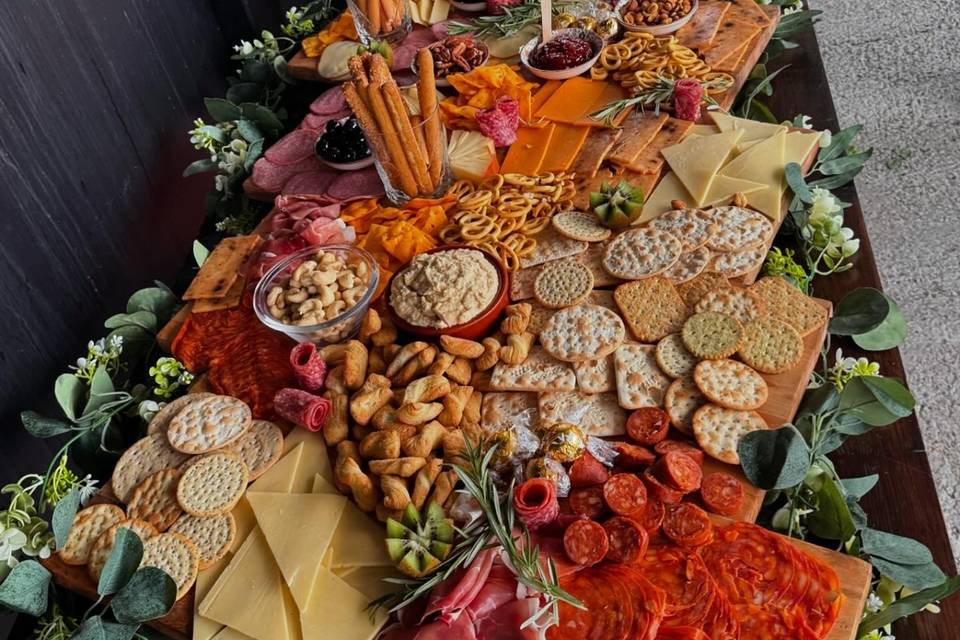 Charcuterie sharing table