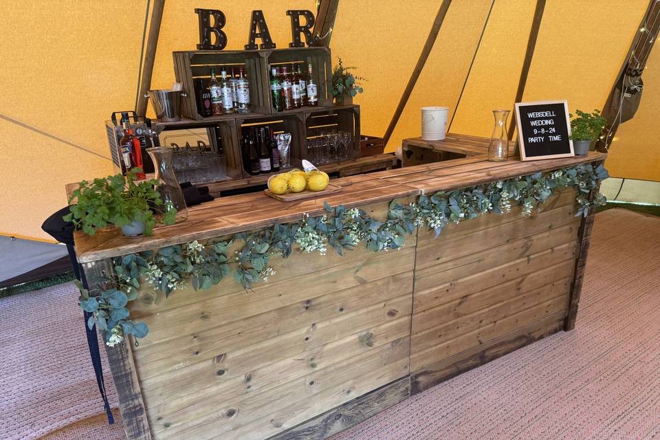 Our indoor bar