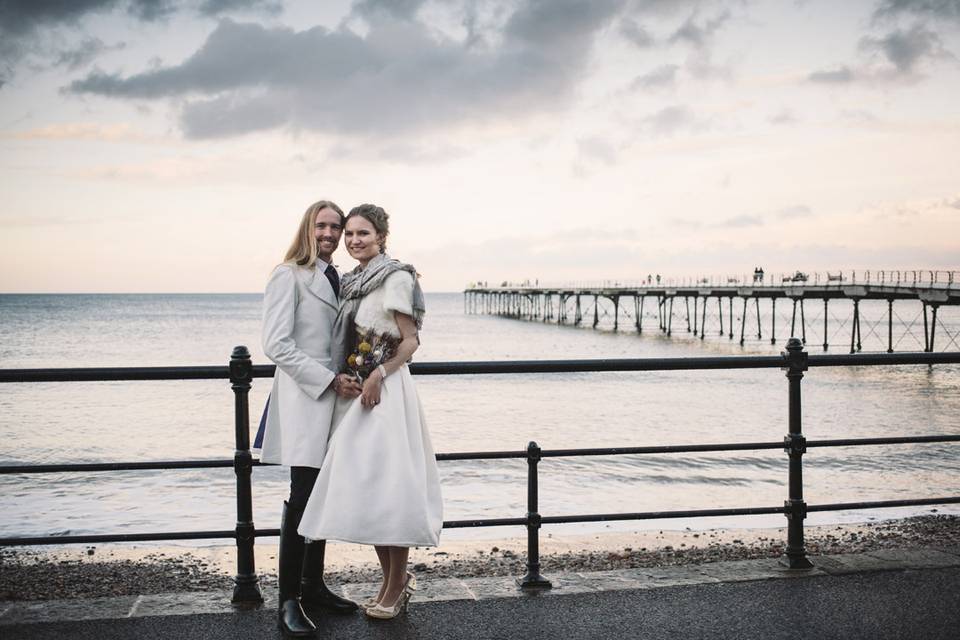 Couple by the sea