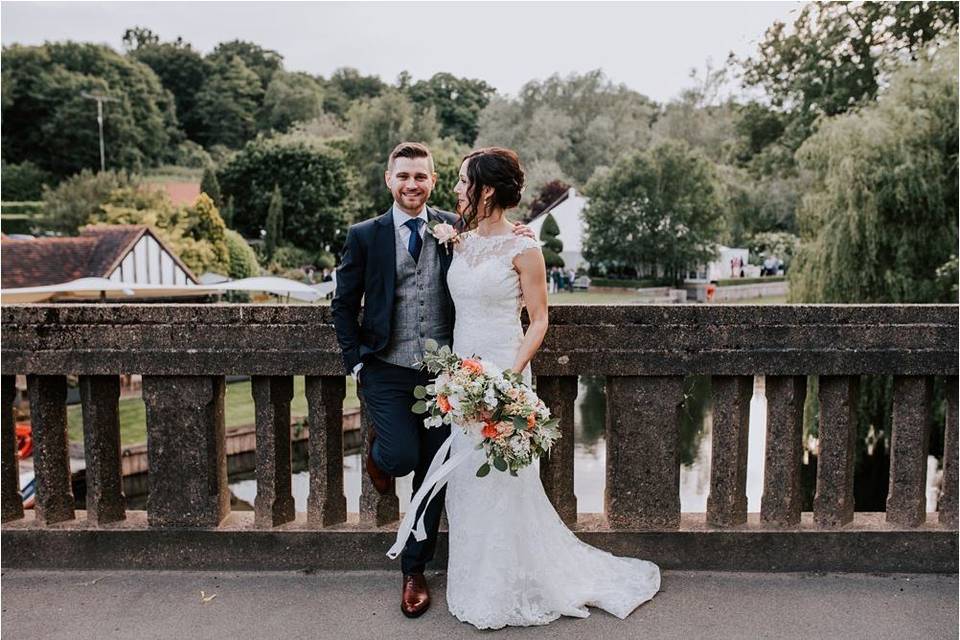 Couple on bridge