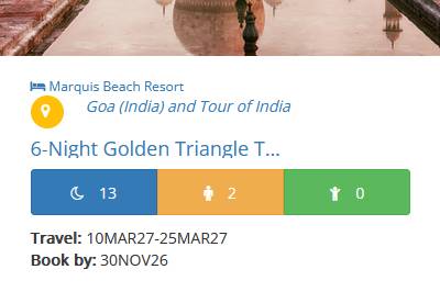 Goa and Golden Triange