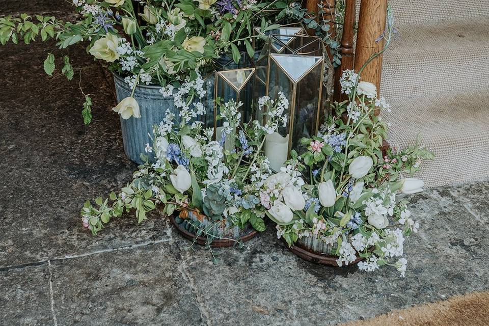 Spring floral stairwell