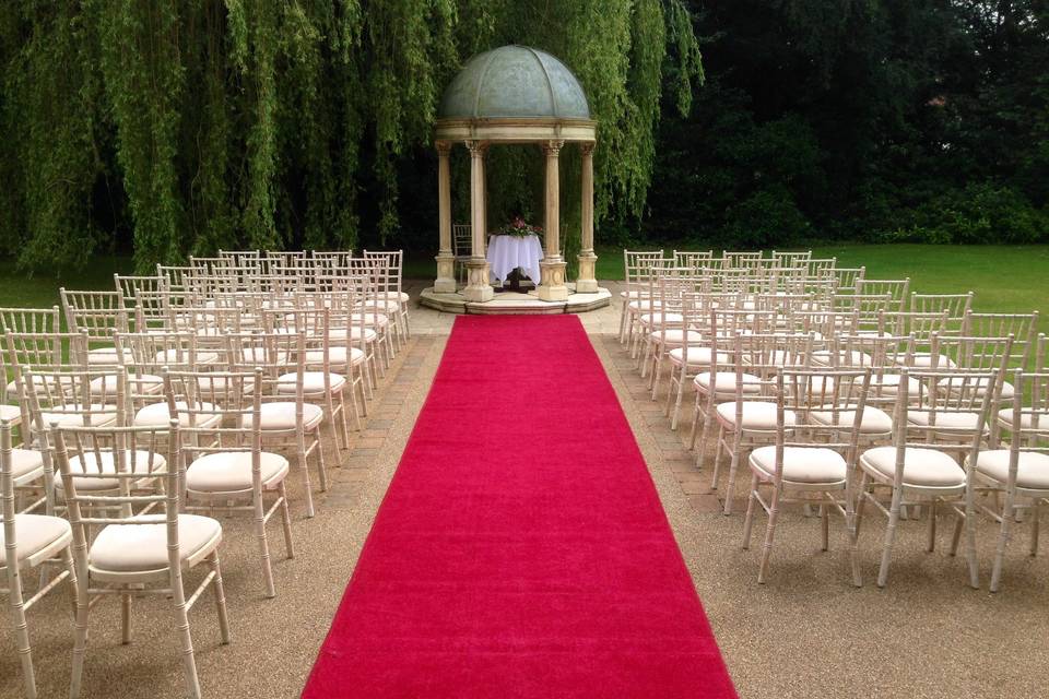 Elegant ceremony seating