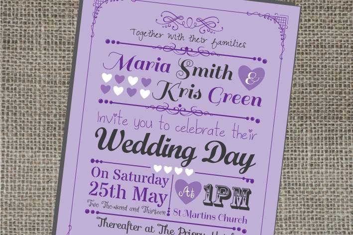 Retro Wedding Invitations