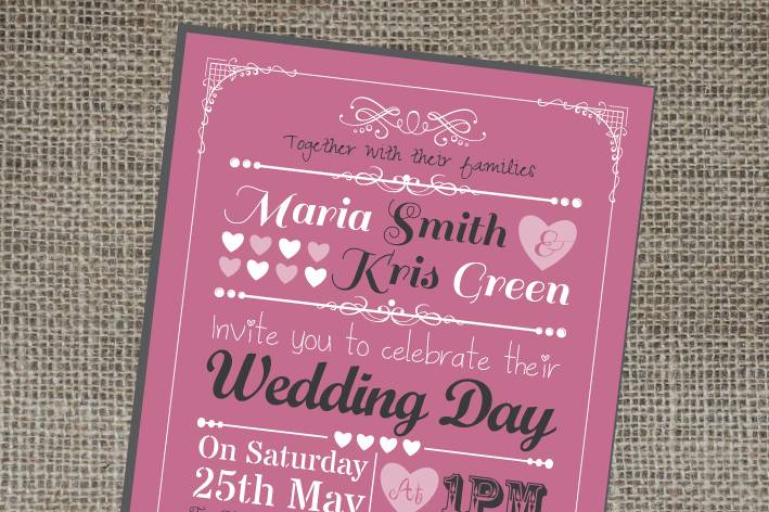 Retro Wedding Invitations