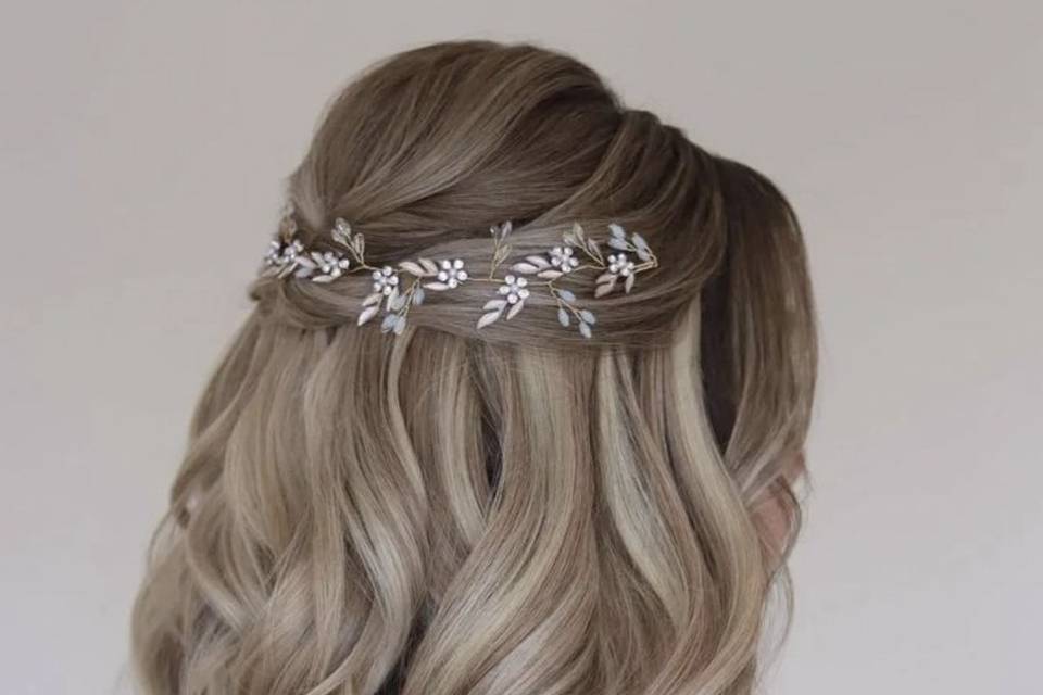 Gold Bridal Hair Vine