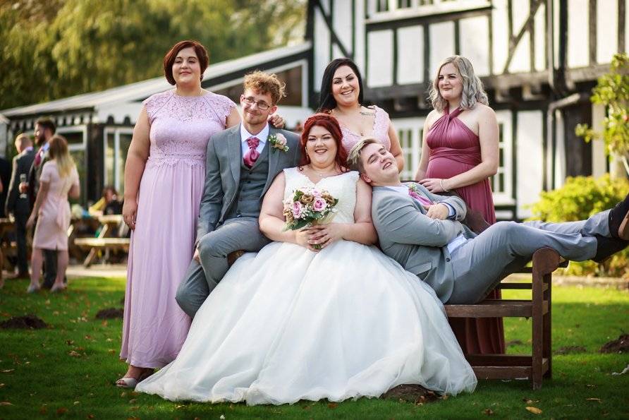 Bride Groom and famly