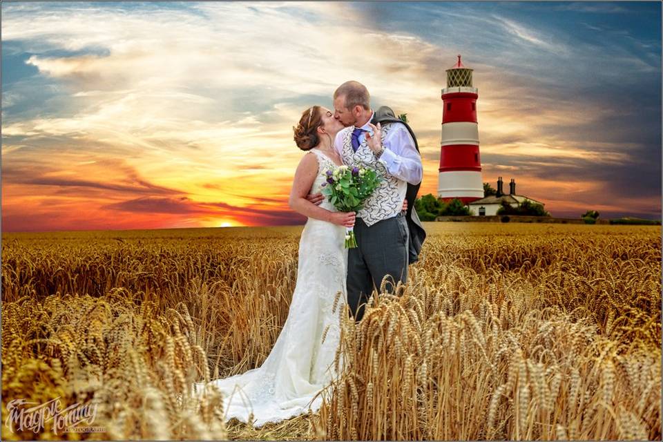 Bride and Groom location shoot
