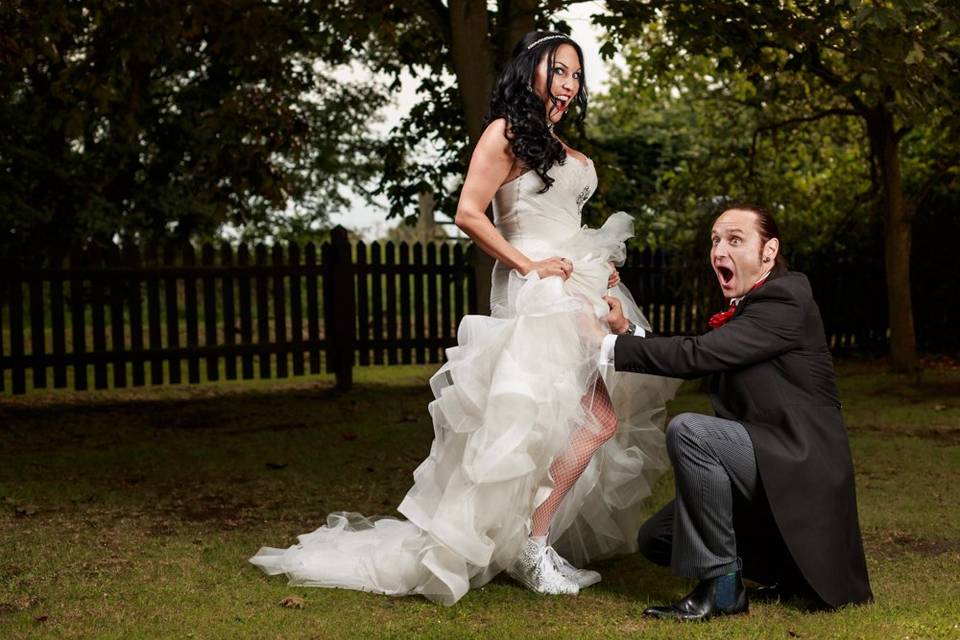 Bride and Groom fun shoot