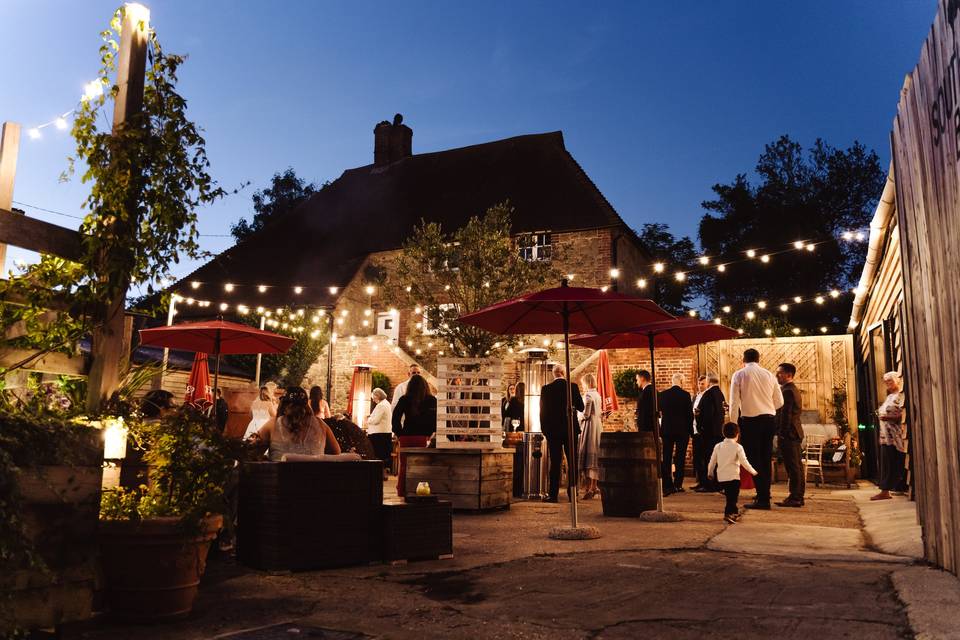 Evening courtyard