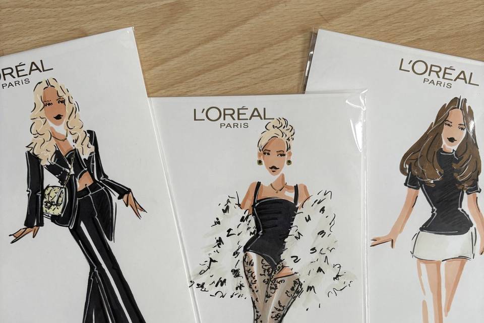 Full body A5 illustrations