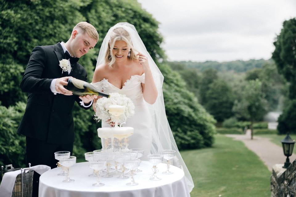 Champagne Tower in the Grounds