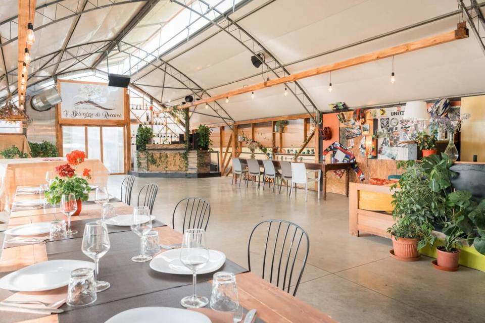 Interior of the greenhouse