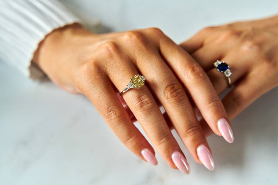 Yellow Diamond Engagement Ring