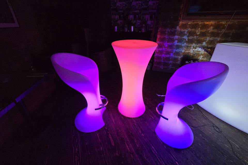 Light up stools