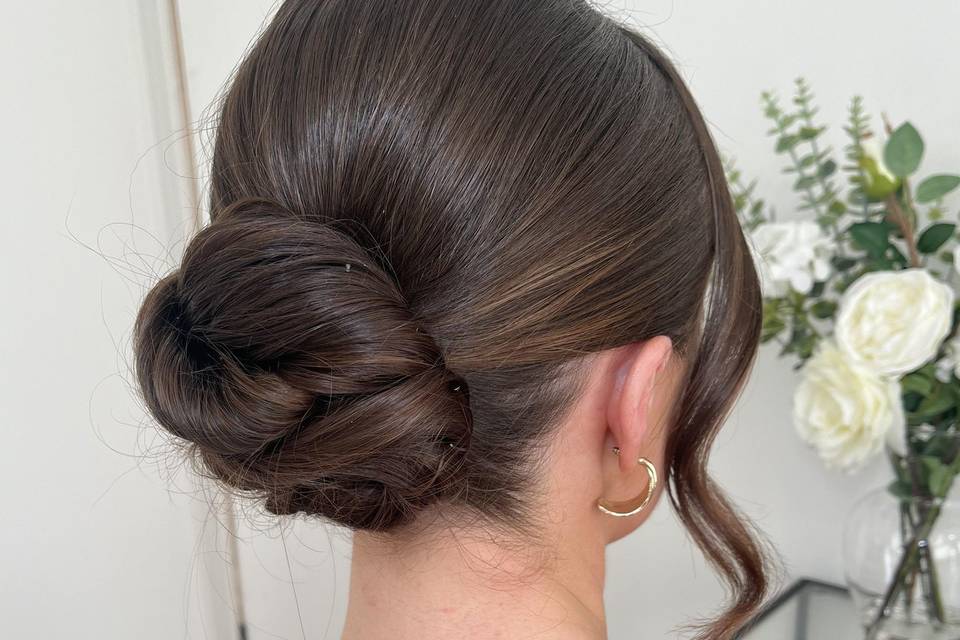 Sleek bun