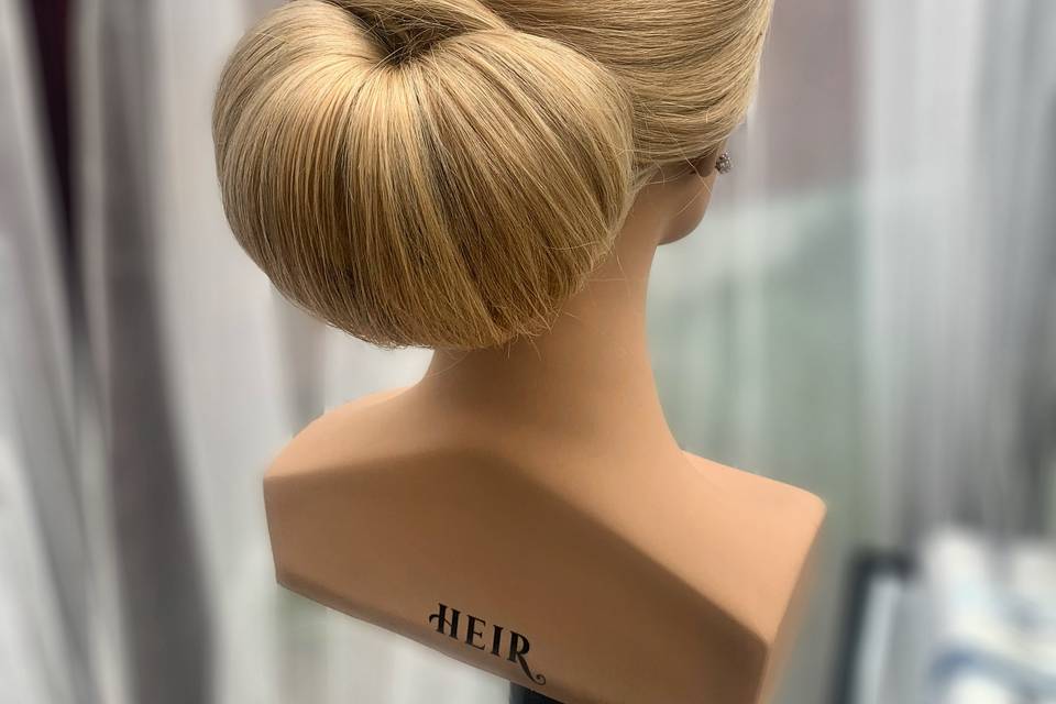 Sleek chignon