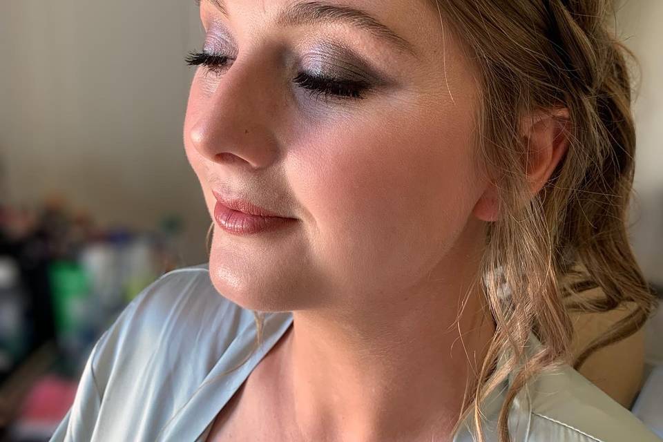 Soft Bridal party makeup