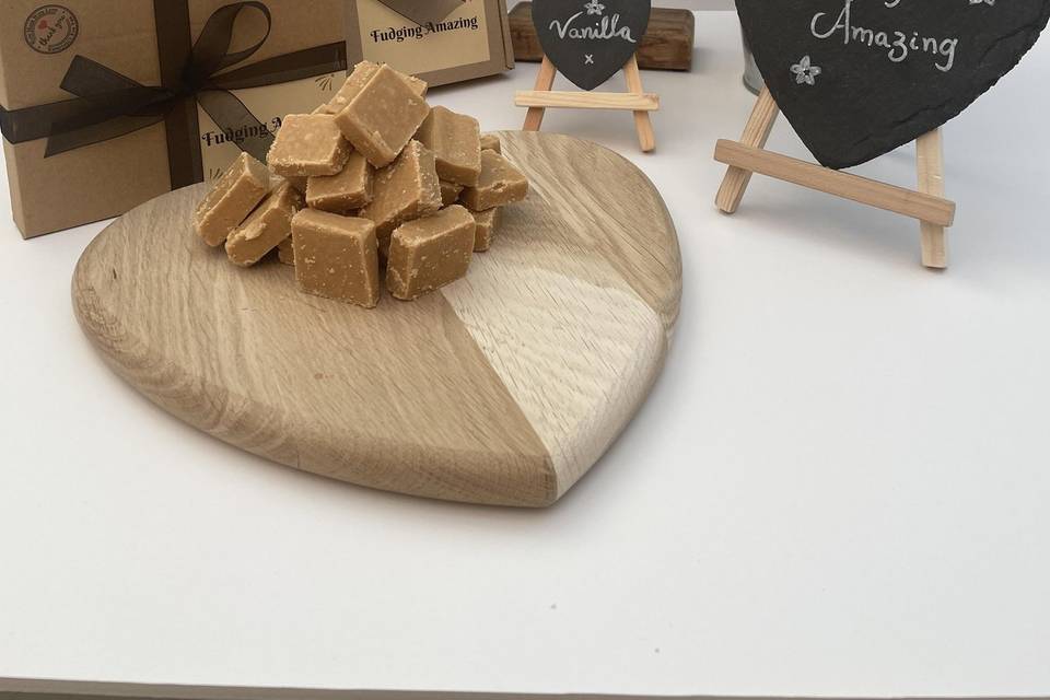 Homemade wedding fudge