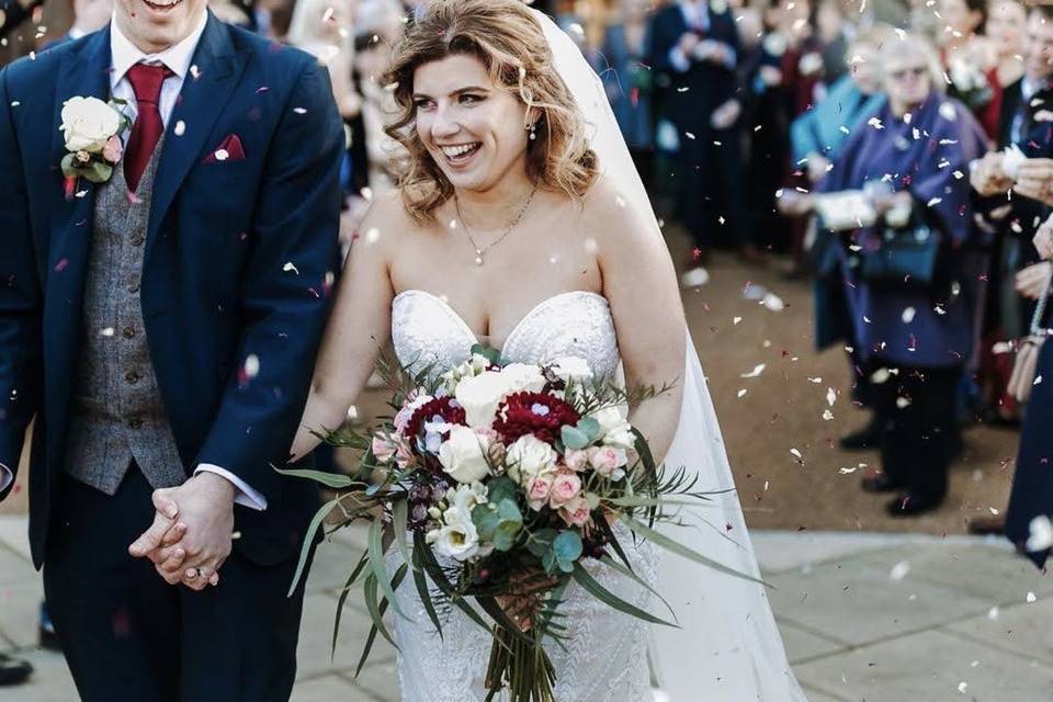 Bride hair and makeup