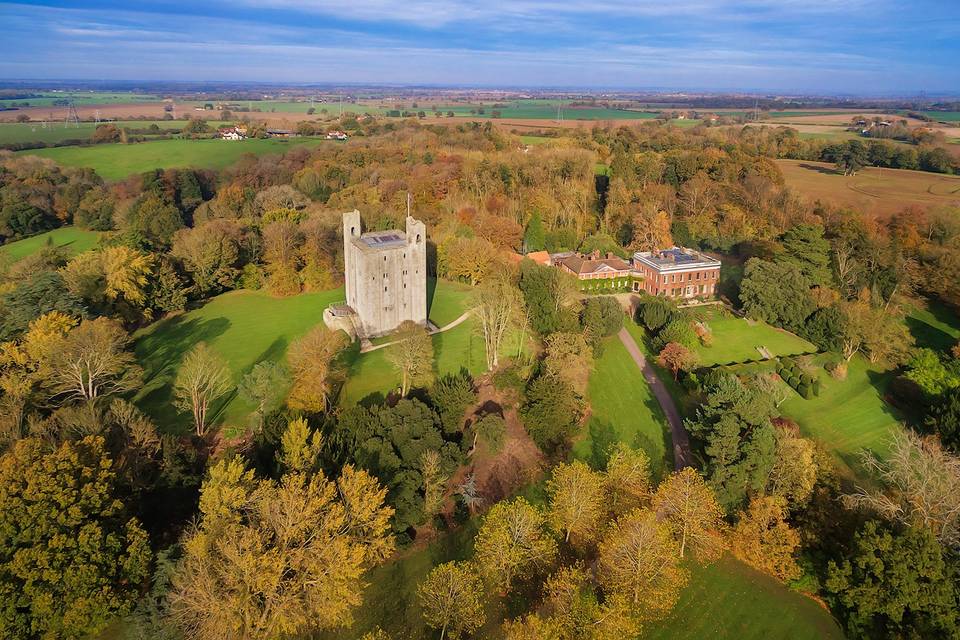 Hedingham Castle at Night