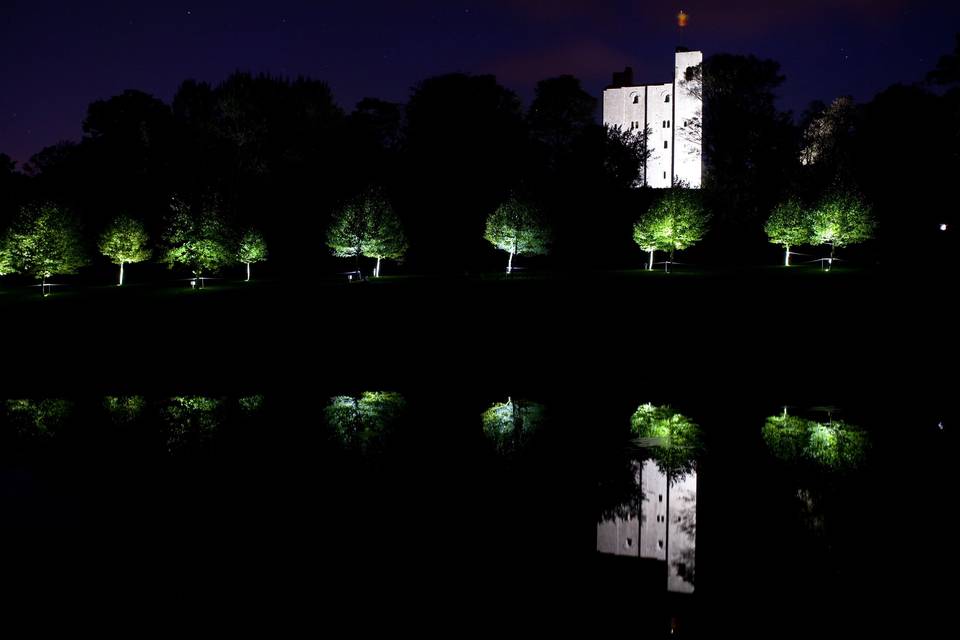 Hedingham Castle at Night
