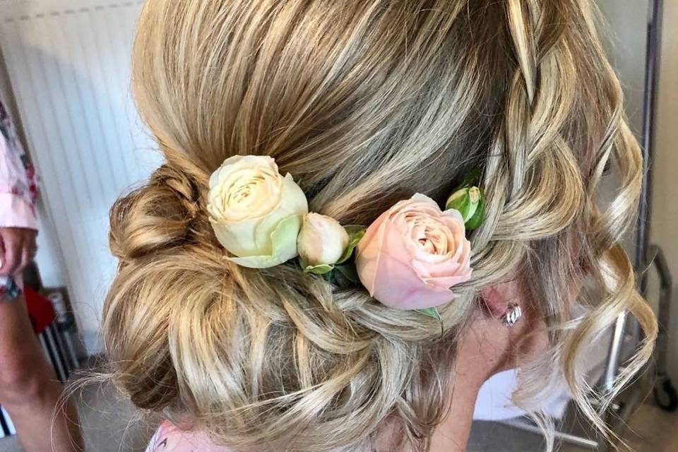 Floral hair design