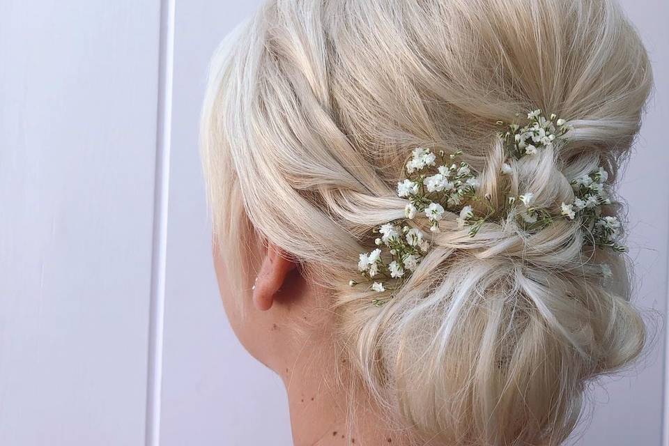 Styled updo