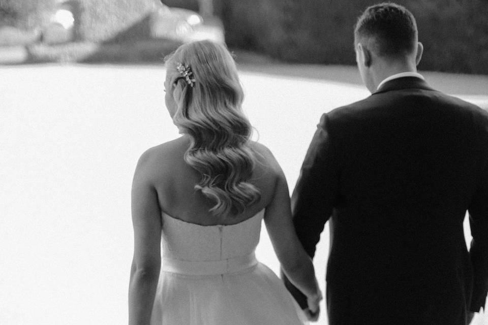 Beautiful wedding hair