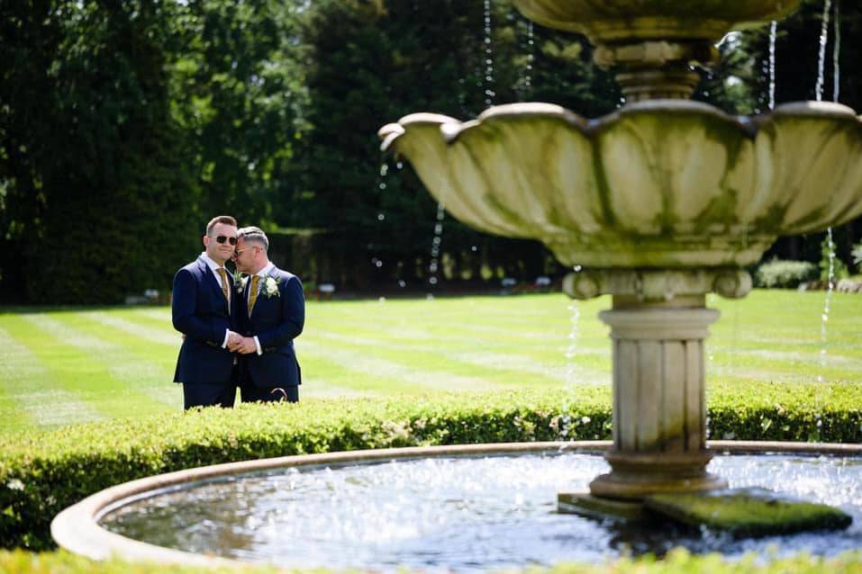 The Lawn beautiful fountain