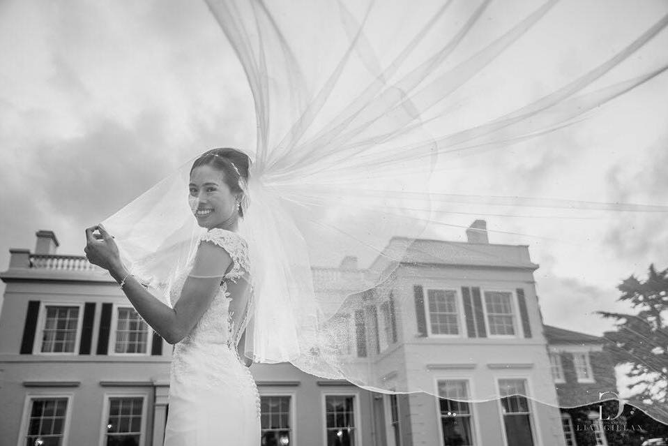 Bridal shot at The Lawn