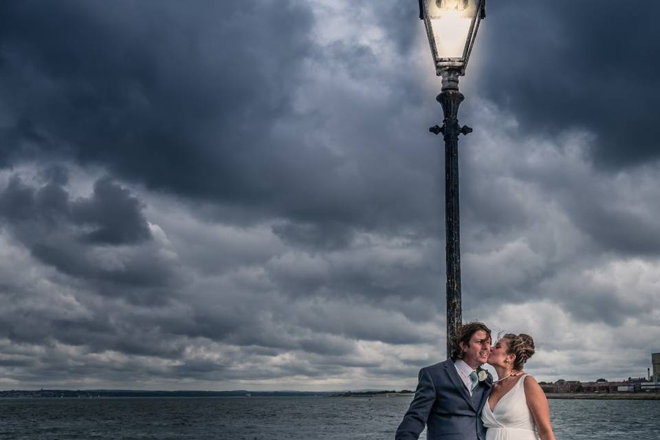 Couple on the pier