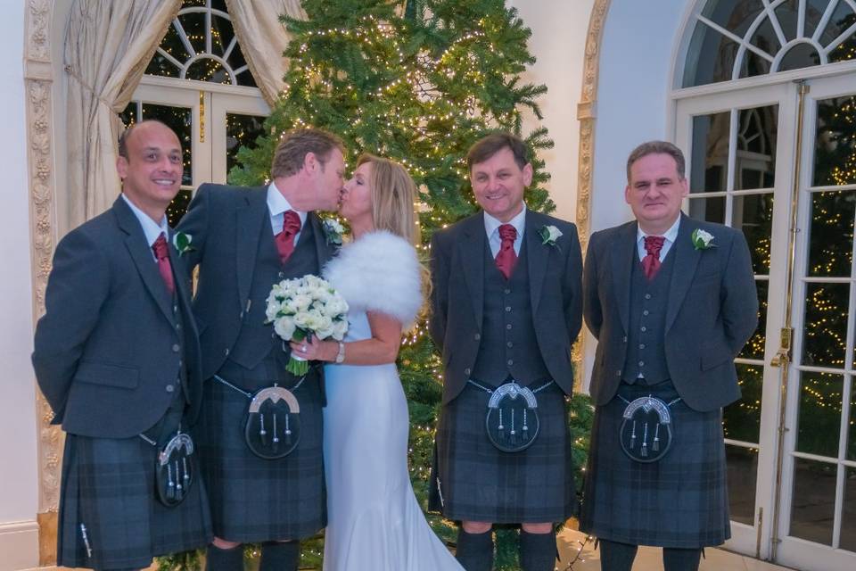 Bride and groomsmen