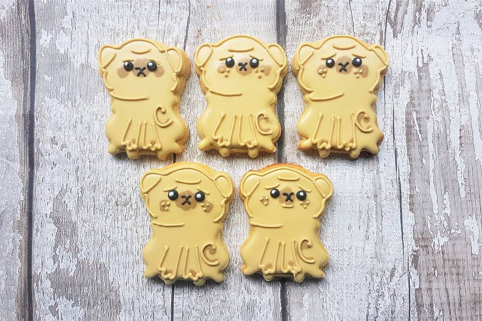 Bespoke Pug cookies