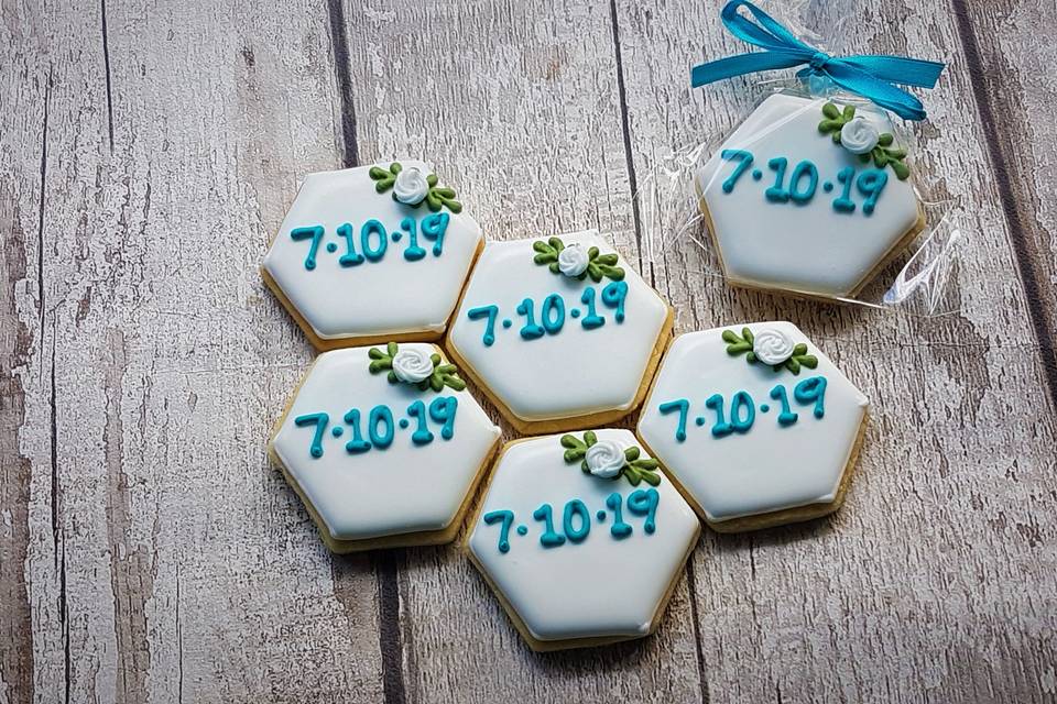 Hexagon shape cookies