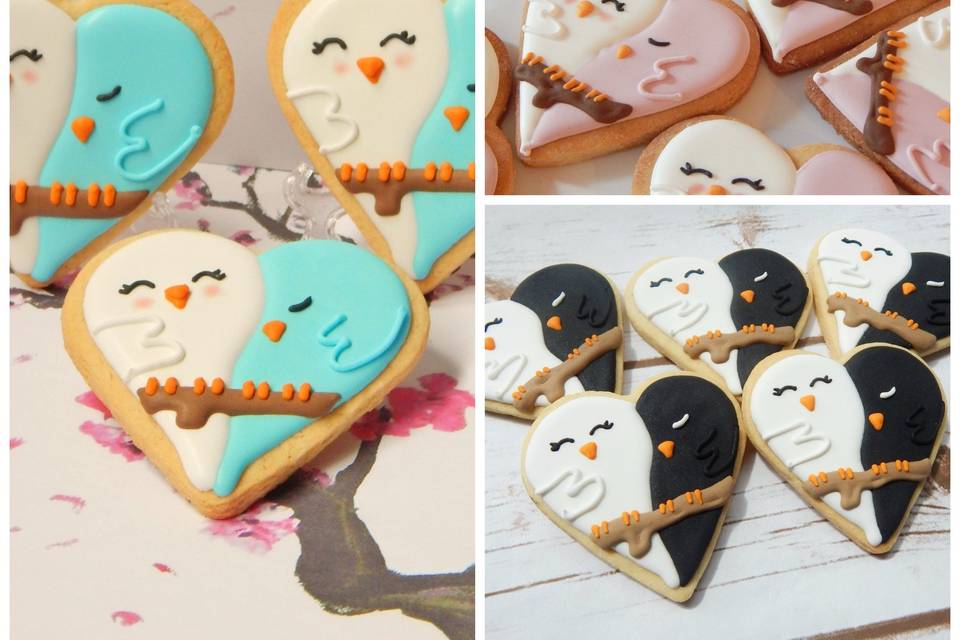 Lovebird cookies