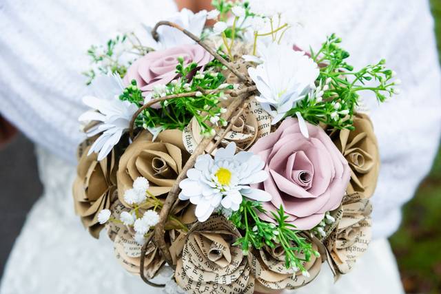 Floral Derangement - Paper Wedding Flowers