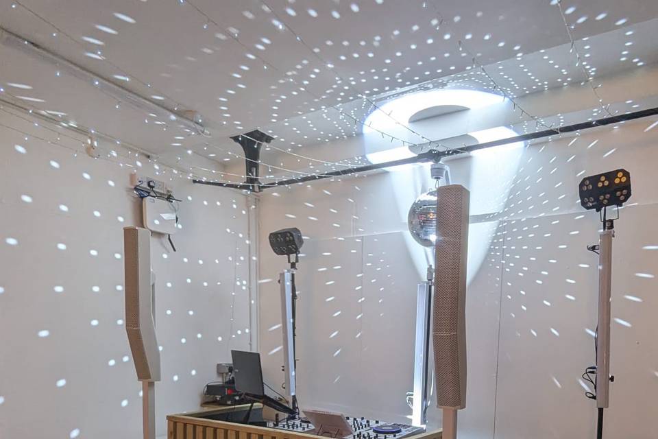 Contemporary DJ booth