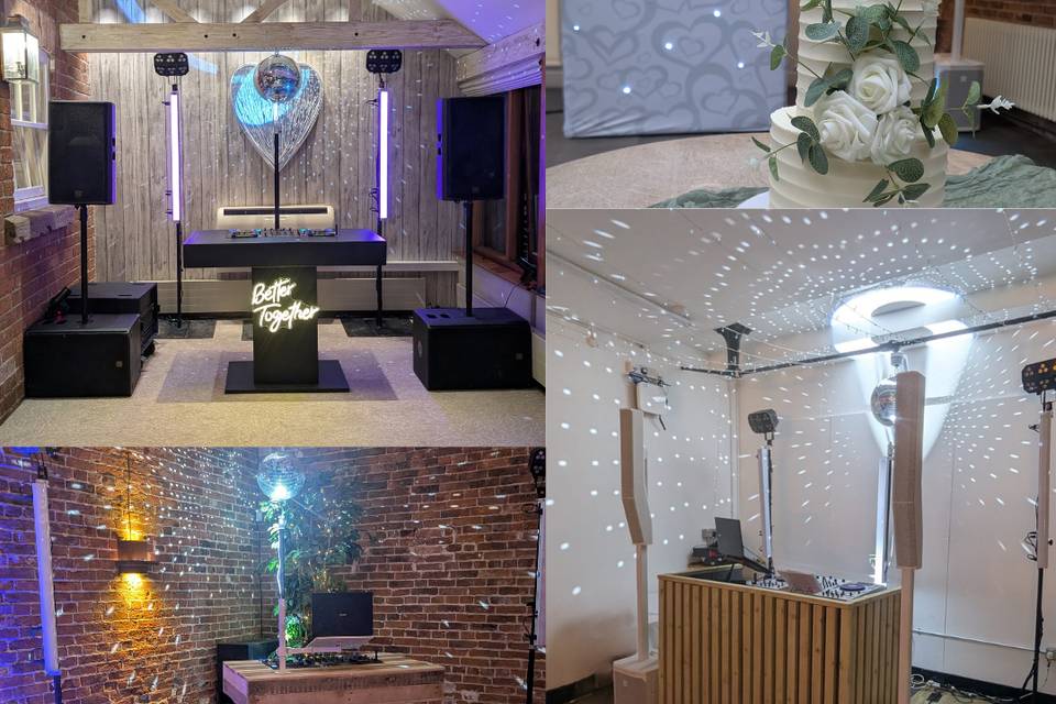 Some of our DJ Booth options