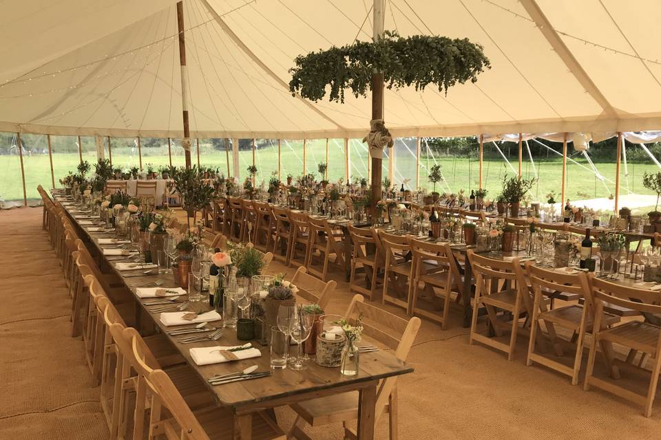 Rustic wedding in the countryside