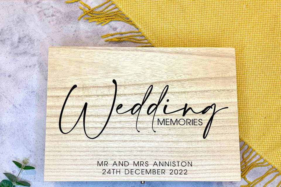 Wedding Memory Box