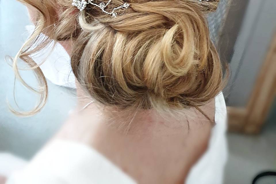 Intricate updo