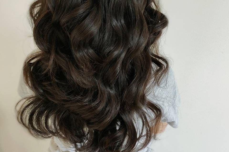 Elegant half up half down